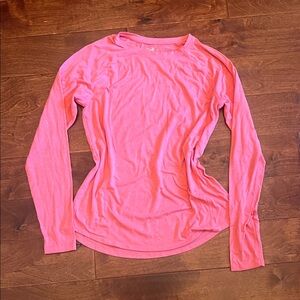Vibrant Pink Long Sleeve Women's Tee